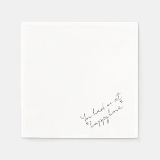Servilleta De Papel 'You Had Me At Happy Hour' Funny Drink Station 