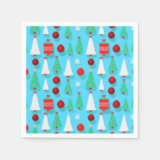 Servilleta De Papel Yuletide Blue Napkin