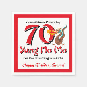 Servilleta De Papel Yung No Mo 70 cumpleaños
