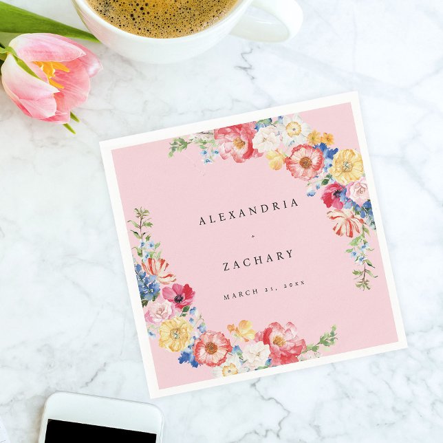 Servilleta De Papel Zapatillas Florales Múltiples Primavera - Rosa (Subido por el creador)