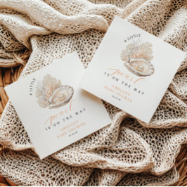 Servilleta De Papel Zapatillas suaves de Baby Shower beige costero Pea