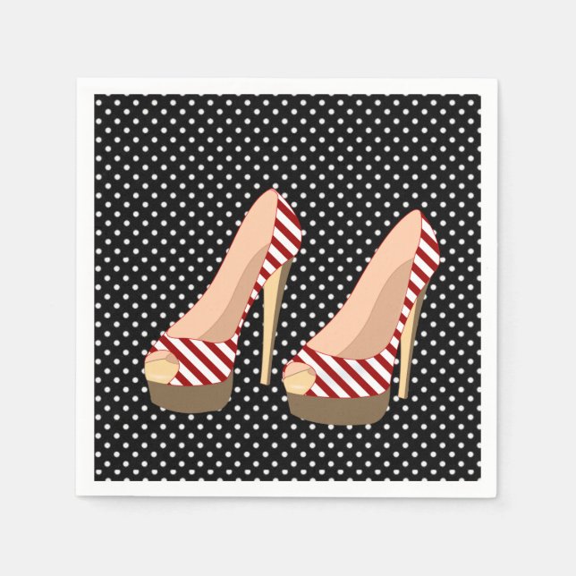 Servilleta De Papel Zapato de servilletas de papel (Anverso)