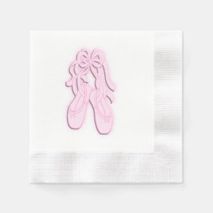 Servilleta De Papel Zapatos de ballet rosados