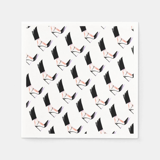 Servilleta De Papel Zapatos de tacón alto para mujeres (Anverso)