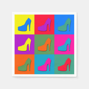 Servilleta De Papel Zapatos del arte pop