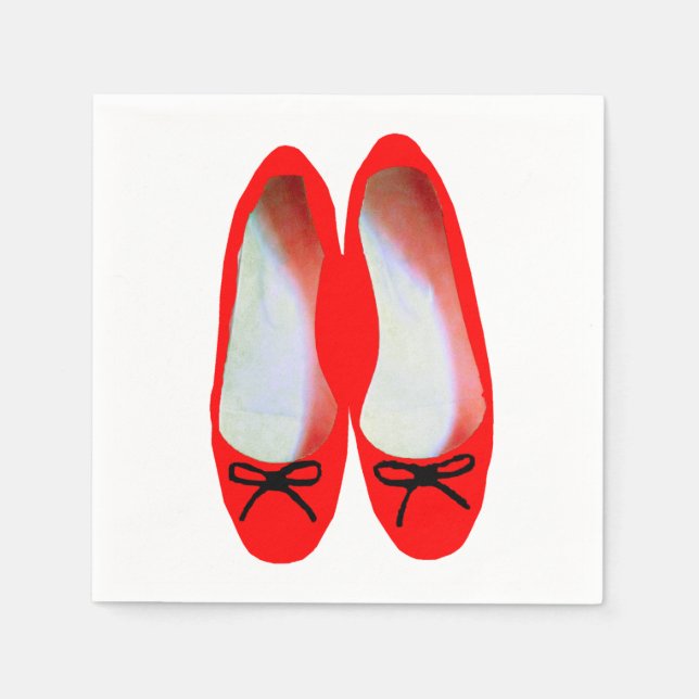 Servilleta De Papel Zapatos rojos (Anverso)