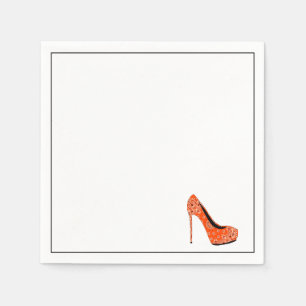 Servilleta De Papel Zapatos rojos de alto nivel