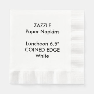 Servilleta De Papel ZAZZLE Personalizado BLANCO Cocina de Papel Lunche