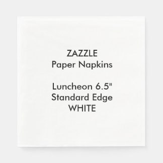 Servilleta De Papel ZAZZLE Personalizado Gran BLANCO Papel Luncheon