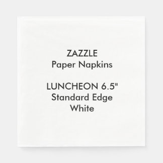 Servilleta De Papel ZAZZLE Personalizado Gran BLANCO Papel Luncheon