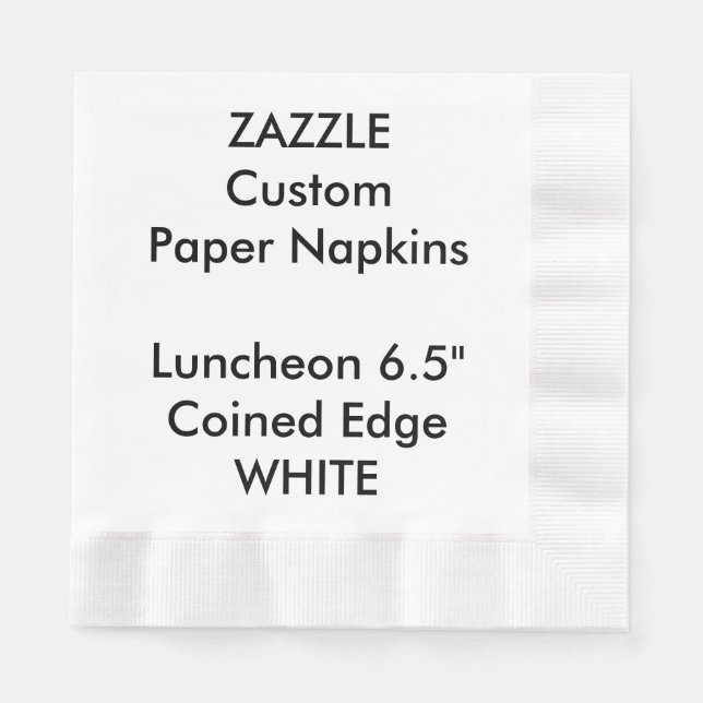 Servilleta De Papel Zazzle Personalizado WHITE Cocina de papel de almu (Anverso)