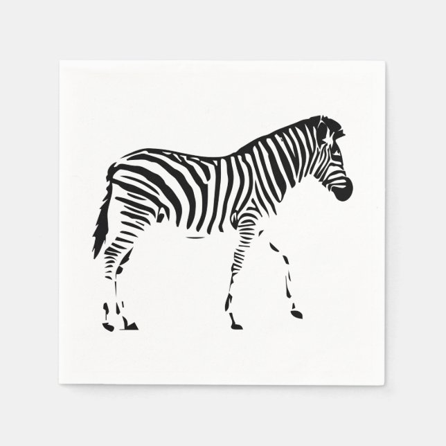 Servilleta De Papel Zebra (Anverso)