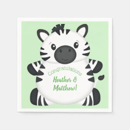Servilleta De Papel Zebra Baby Shower