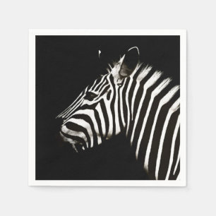 Servilleta De Papel Zebra Black and White Stristris Animal