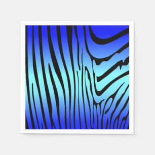 Servilleta De Papel Zebra Blue