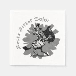 Servilleta De Papel Zebra Zither Solo