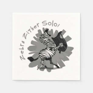 Servilleta De Papel Zebra Zither Solo