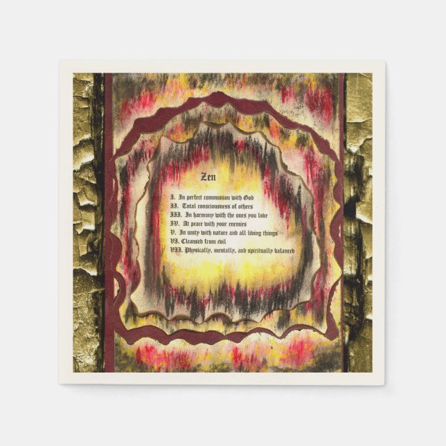 Servilleta De Papel Zen (Anverso)