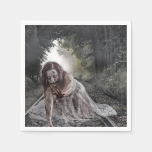 Servilleta De Papel Zombi en las vías
