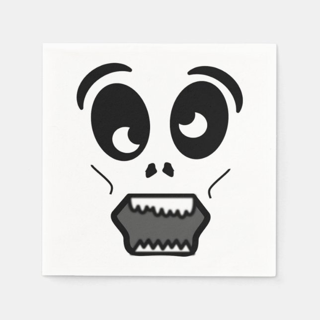 SERVILLETA DE PAPEL ZOMBIE FACE (Anverso)