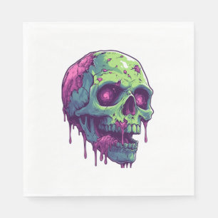 Servilleta De Papel Zombie Skull Apocalypse