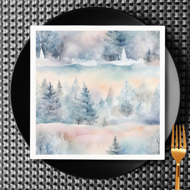 Servilleta De Papel zona pantanosa de invierno - artístico (Subido por el creador)