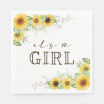Zonas Baby Shower de girasol