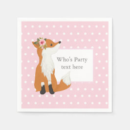 Servilleta De Papel zorro, bosque, lindo