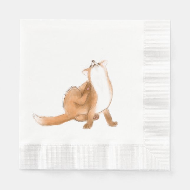 Servilleta De Papel Zorro crateur (Anverso)