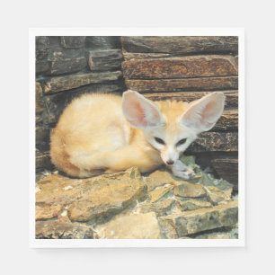 Servilleta De Papel Zorro lindo del fennec