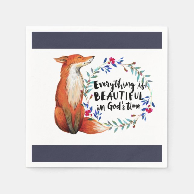 Servilleta De Papel zorros dioses de tiempo (Anverso)