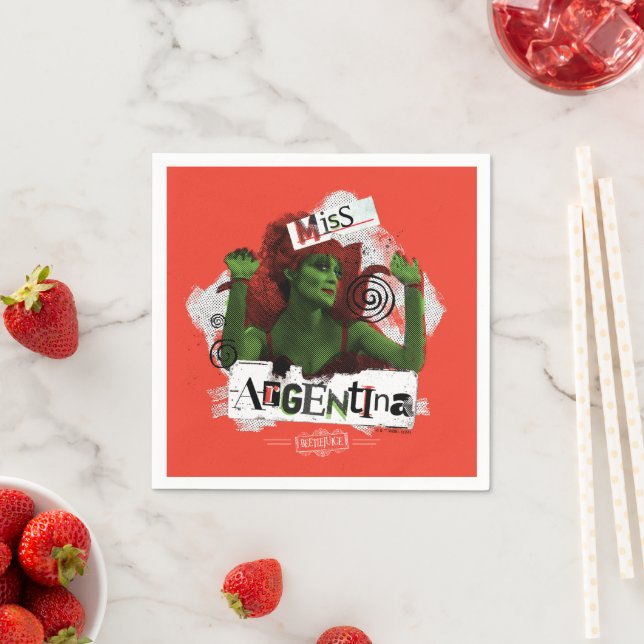 Servilleta De Papel Zumo de remolacha | Miss Argentina (In situ)
