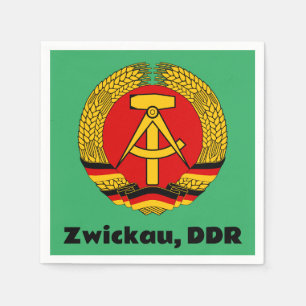 Servilleta De Papel Zwickau, Alemania - Alemán Retro Oriental (DDR, RD