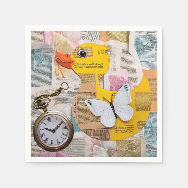 Servilleta de pato de papel (Anverso)