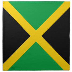 Servilleta De Tela Bandera de Jamaica patriótica