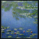 Servilleta De Tela Bella Artes Monet Water Lilies (1906)<br><div class="desc">Water Lilies, Claude Monet, 1906. Óleo sobre lienzo, 89, 9 x 94, 1 cm. Instituto de Arte de Chicago. Water Lilies (o Nymphéas) es una serie de aproximadamente 250 pinturas al óleo del impresionista francés Claude Monet (1840-1926). Los cuadros representan el jardín florido de Monet en Giverny y fueron el...</div>