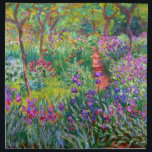 Servilleta De Tela Claude Monet: El jardín de Iris en Giverny<br><div class="desc">Un colorido conjunto de cuatro servilletas clásicas con el iris garden de Giverny,  pintadas por el pintor impresionista francés Claude Monet.</div>