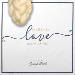 Servilleta De Tela Elegante Script Baking es Love Challah Dough Cover