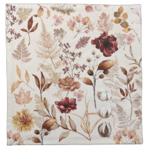 Flores de otoño y hojas acuáticas