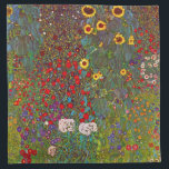 Servilleta De Tela Gustav Klimt Farm Garden con toallas de girasol<br><div class="desc">Gustav Klimt Farm Garden con servilletas de girasol. Óleo sobre lienzo de 1905-06. Aunque Klimt es reconocido por su época dorada que produjo obras clásicas como El beso y retrato de Adele Bloch Bauer, el artista también produjo algunos paisajes tremendamente encantadores. El Garden Farm with Sunflowers cuenta con un jardín...</div>