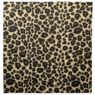 Servilleta De Tela Impresión de leopardo