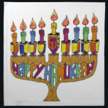 Servilleta De Tela Judaica Happy Hanukkah Dreidel Menorah<br><div class="desc">Está viendo la colección Lee Hiller Designs of Home and Office Decor, Apparel, Gifts and Collectibles. Los diseños incluyen la fotografía Lee Hiller y la colección de arte digital de medios mixtos. Puedes ver su fotografía de la naturaleza en http://HikeOurPlanet.com/ y seguir su blog de senderismo dentro del Parque Nacional...</div>