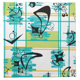 Servilleta De Tela Madras de mediados del siglo