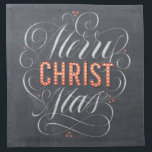 Servilleta De Tela Merry CHRISTmas Religiosa Marquesa Chalkboard Chal<br><div class="desc">Enciende su nombre con luces de marquesina y hace que la gente recuerde por qué decimos 'Merry CRISTmas'. Este diseño se presenta en algunas variaciones y puede que desee comprobarlas todas para ver exactamente qué dirección desea tomar. Las letras profesionales de Ivan Angelic se muestran en negro para fondo blanco;...</div>