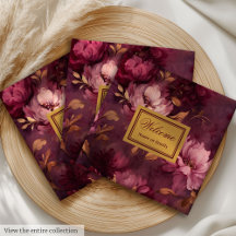 Moda Rubor Burgundy Gold Cena personalizada