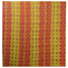 Servilleta De Tela Napkin - Modelo afgano Naranja