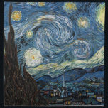 Servilleta De Tela Noche Van Gogh Starry<br><div class="desc">Obra maestra de la noche Vincent Van Gogh Starry,  obra de arte de época sobre productos modernos de Zazilicious</div>