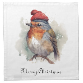Servilleta De Tela Robin Winter Delight, personalizado