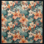 Servilleta De Tela Toallas de cena de algodón para Hibiscus Tropical<br><div class="desc">Toallas de cena de algodón para Hibiscus Tropical</div>