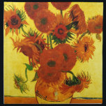 Servilleta De Tela Van Gogh 15 Sunflowers<br><div class="desc">Van Gogh 15 Sunflowers</div>